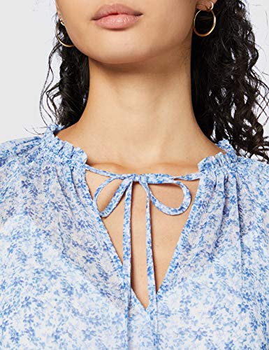 Miss Selfridge Petite Petite Blue Chiffon Smock Dress Vestido Informal, Azul, 8 para Mujer