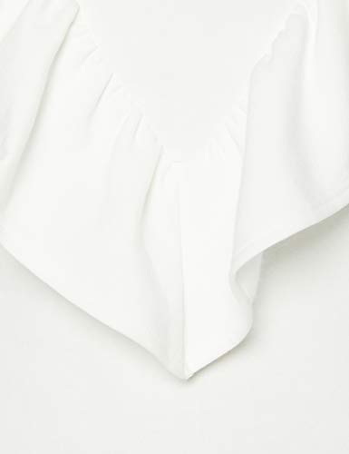 Miss Selfridge Petite Ruffle Sweat Dress Vestido Informal, Crema, 10 para Mujer