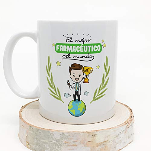 MUGFFINS Taza Farmacéutico (Mejor del Mundo) - Regalos Originales y Divertidos de Farmacia