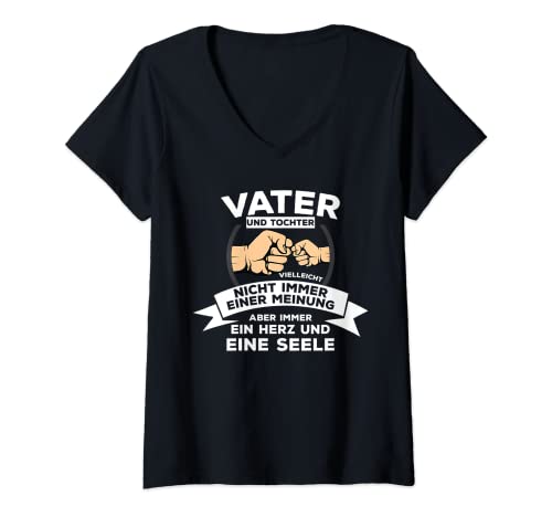 Mujer Papa Padre hija quizá no siempre una opinión Camiseta Cuello V