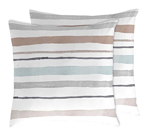 Naf Naf Funda Almohada Ethan 65x65 (2) cm Gris