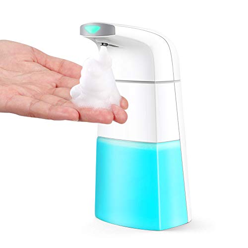 NAHKZNY Dispensador de Jabón 310ML Automático Dispensador Inteligente de jabón líquido con Sensor sin Contacto del jabón de touchless automático para Baño Cocina(Blanco)