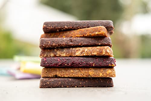 NATRULY Barritas Energéticas BIO 7 Sabores Sin Azúcar Añadido, 100% Natural y Orgánicas, Sin Gluten, Vegana -Pack 14x40g