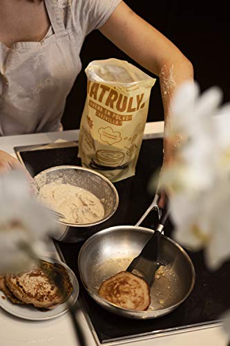 NATRULY Harina de Avena Sabor Vainilla, BIO Avena en Polvo Sin Azúcar, Sin Gluten, Instant Oatmeal para Batidos, Tortitas 1 KG