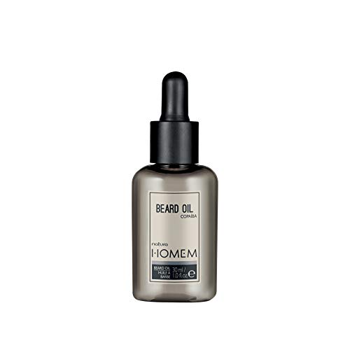 NATURA - Aceite para Barba Homem - Hombre - Doma y Suaviza el Pelo de la Barba - Proporciona una Barba Sedosa, Brillante y Delicadamente Perfumada - 100% Vegano - Cruelty Free - 30 ml