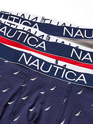 Nautica Men's 3-Pack Classic Underwear Cotton Stretch Boxer Brief