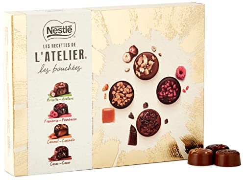 Nestlé Les Recettes de L'Atelier Les Bouchées Estuche de Bombones Surtidos, 186g
