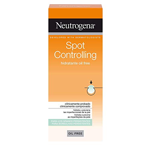 Neutrogena Spot Controlling Acne Limpiador, Crema Hidratante Oil Free & Granos Exfoliante