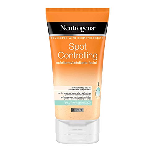 Neutrogena Spot Controlling Acne Limpiador, Crema Hidratante Oil Free & Granos Exfoliante