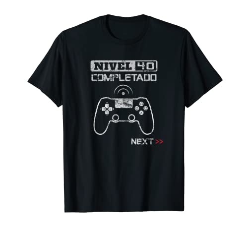 Nivel 40 Original Regalo 40 Cumpleaños 40 Años Hombre Mujer Camiseta
