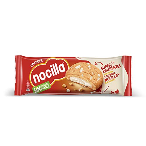 Nocilla Cookies - Galletas de Nocilla Blanca, 12 Packs de 6 Unidades