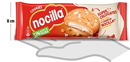 Nocilla Cookies - Galletas de Nocilla Blanca, 12 Packs de 6 Unidades