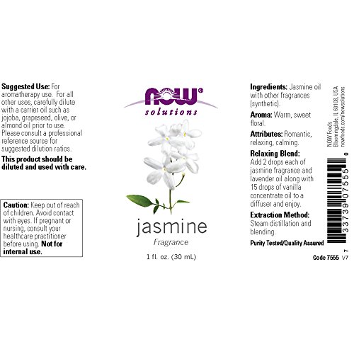Now Foods Aceite Esencial, Aceite De Jazmin 1 Unidad 30 ml