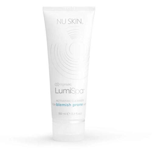 Nu SKIN BLEMISH Limpiador para la piel de la mancha para reducir el acné de la espinilla de la mancha oscura uso anti envejecimiento con el blanco del dispositivo de Lumispa