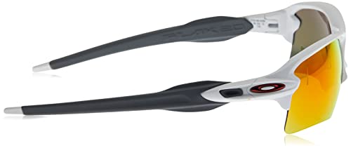Oakley Flak 2.0 XL 918893 Gafas, POLISHED WHITE/PRIZMRUBY, 59 Hombres