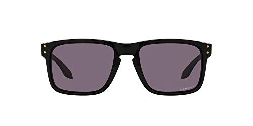 Oakley Holbrook Corte asiático, Gafas para Hombre, Logotipo Negro y Dorado Pulido