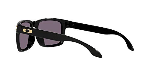 Oakley Holbrook Corte asiático, Gafas para Hombre, Logotipo Negro y Dorado Pulido