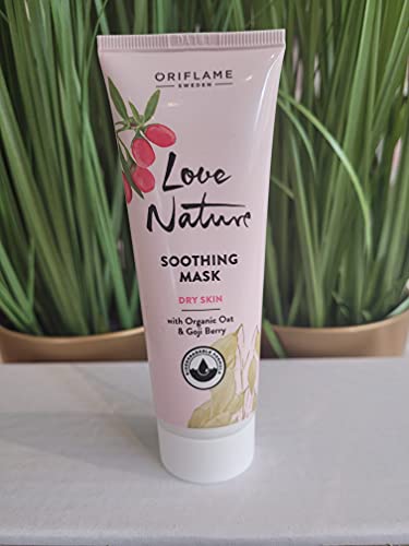 Oriflame Love Nature - Máscara suavizante con avena orgánica y bayas de goji (75 ml) Venta