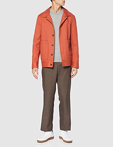 Original Penguin Supima Cotton Crew Jersey, Gris (Lluvia Heather), L para Hombre