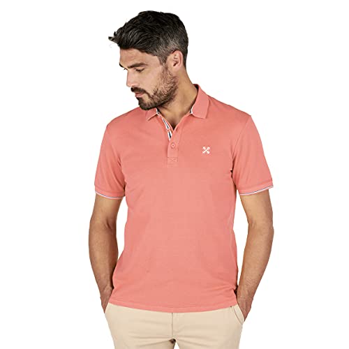 Oxbow N1NICO Polo de manga corta piqué para hombre, rosa (Pamplemousse), 4XL
