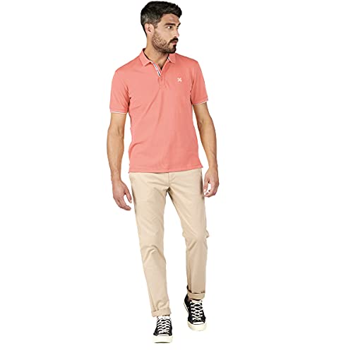 Oxbow N1NICO Polo de manga corta piqué para hombre, rosa (Pamplemousse), 4XL