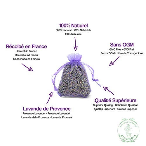 Pack Provenza: Jabón Blanco Natural de Lavanda + 6 Bolsitas de Lavanda - Fabricada y cosechada en la Provenza