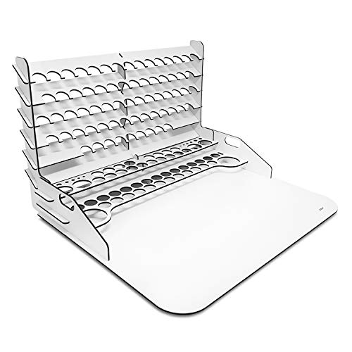 Paint Station grande. Mesa de trabajo, organizador y soporte para Pinturas Vallejo (50x37 cm + Extension)