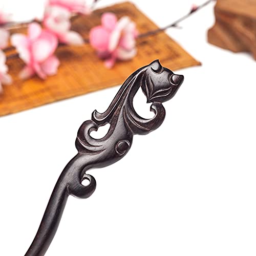 Palillo de pelo de champiñón de madera 3pc Hecho a mano de madera de cabello de madera de la hermosa hermosa hermosa peluquería for mujer, accesorios for mujer for mujer ( Metal color : H020034D )