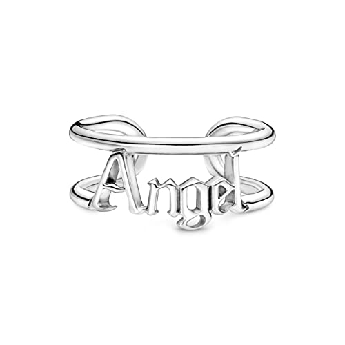Pandora ME Angel 190105C00-54 - Anillo abierto de plata de ley, talla 54
