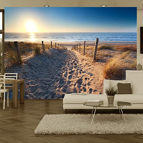 Papel Pintado Atardecer en el Callejón de la Playa - Fotomurales Paisaje XXL 256 x 366 cm