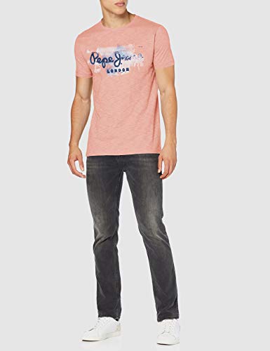 Pepe Jeans GOLDERS Camiseta, Naranja (Sundown 166), Small para Hombre
