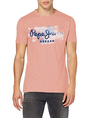 Pepe Jeans GOLDERS Camiseta, Naranja (Sundown 166), Small para Hombre
