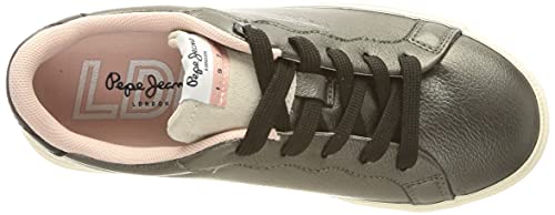 Pepe Jeans Kenton Classic Girl Metal, Zapatillas para niña, (944dark Silver), 38 EU