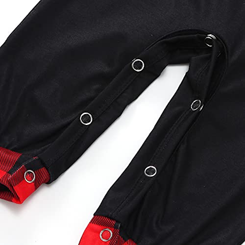 Pijamas Navidad Familia a Juego Conjunto de Pantalón y Pijama Navidad Familia con Estampado Arbol de Navidad Papa Noel Navideño Trajes Familiar Infantil Niños Hombre Mujer Otoño Invierno