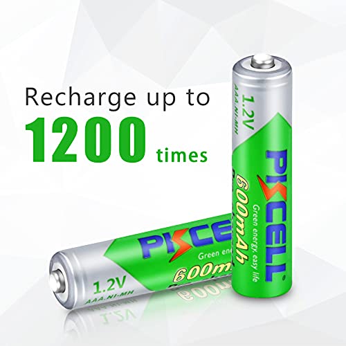 Pilas AAA Recargables Precargadas NIMH 1,2V 600mAh para Teléfono Fijo,Lámparas Solares,Paquete de 4,PKCELL