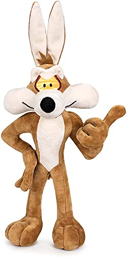 Play by Play Looney Tunes - Peluche de los Personajes - Coyote, Piolín, Taz, Silvestre, Correcaminos, Lucas, Bugs Bunny - Calidad Super Soft (Coyote)