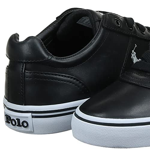 Polo Ralph Lauren, Hanford Leather Black, Zapatillas para Hombre, 43