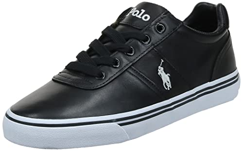 Polo Ralph Lauren, Hanford Leather Black, Zapatillas para Hombre, 43