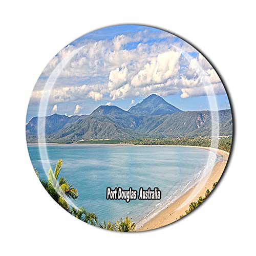 Port Douglas Australia - Imán para nevera (cristal, recuerdo turístico), diseño de recuerdo