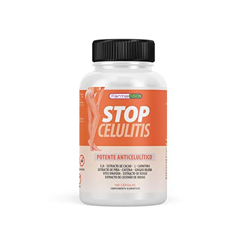 Potente anticelulítico y reductor Intensivo | Cápsulas reafirmantes y anticelulíticas 100% efectivas | Tonifica e hidrata la piel | Elimina la piel de naranja | CLA, L-Carnitina, Ginkgo Biloba | 100U.