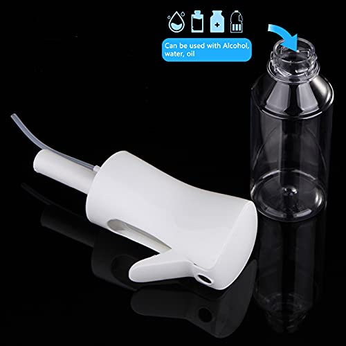 Pulverizador agua Peluqueria, Junlic 200ml Frascos de spray Botella de spray para el cabello Fina Niebla Pulverizador Continuo Pulverizador para Peinado, Plantas, Mascotas limpieza Blanco Transparente
