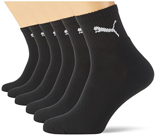PUMA Calcetines deportivos cortos para hombre con suela de rizo (6 pares)
