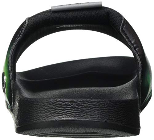 PUMA Mapf1 Graphic Leadcat FTR, Sandalias deslizantes Unisex Adulto, Negro Spectra Verde, 42 EU