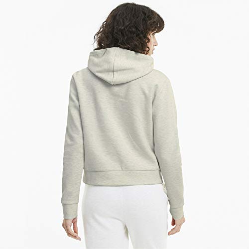 PUMA Nu-tility Hoodie Sudadera, Mujer, Blanco (White Heather), M