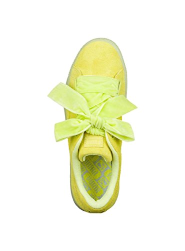 Puma Suede Heart Velvet Rope, Zapatillas para Mujer, Yellow, 40.5 EU