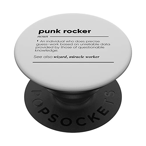 Punk Rocker Definición divertida PopSockets PopGrip Intercambiable