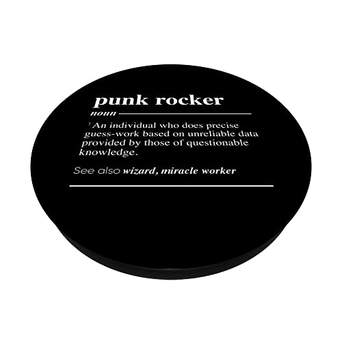 Punk Rocker Definición Divertido Nombre PopSockets PopGrip Intercambiable