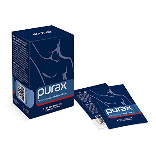 PURAX Antitranspirant Body Wipes - 7 days protection, extra strong - 10 pcs