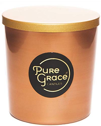 Pure Grace Vela perfumada de soja natural para la casa, duración de combustión 40 horas, tarro de cristal, regalo para la casa, 210 g (Cinnamon)