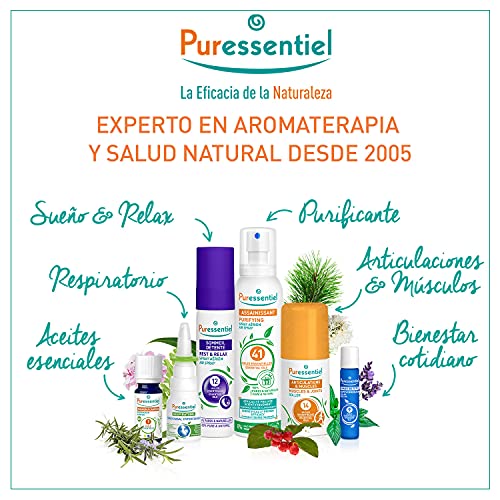 Puressentiel - Cabeza Protegida - Spray Cabeza Protegida - Previene la presencia de elementos no deseados en el cuero cabelludo - Activo 100% de origen vegetal - 75 ml